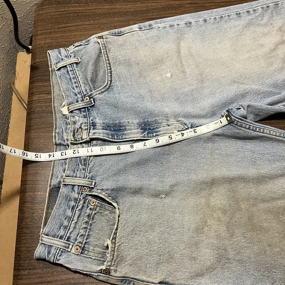 Vintage Levis Jeans USA 90s Distressed 36x30 Baggy Levi USA 550 loose wide leg